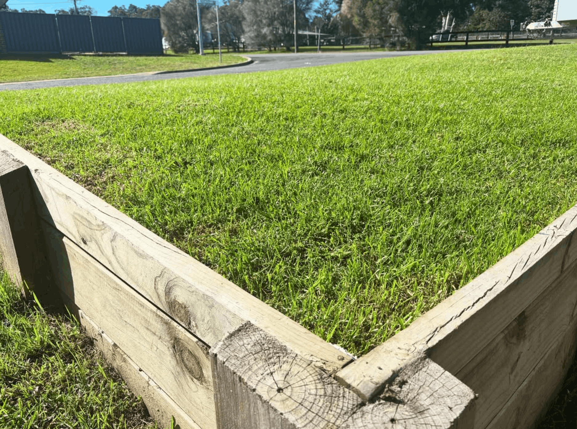 Acreage paddock freshly mown in the Hunter Valley